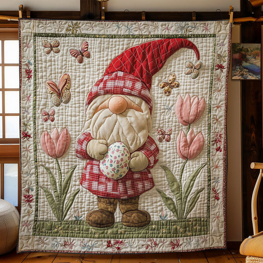 Gnome And Tulip WY1202102CL Quilt