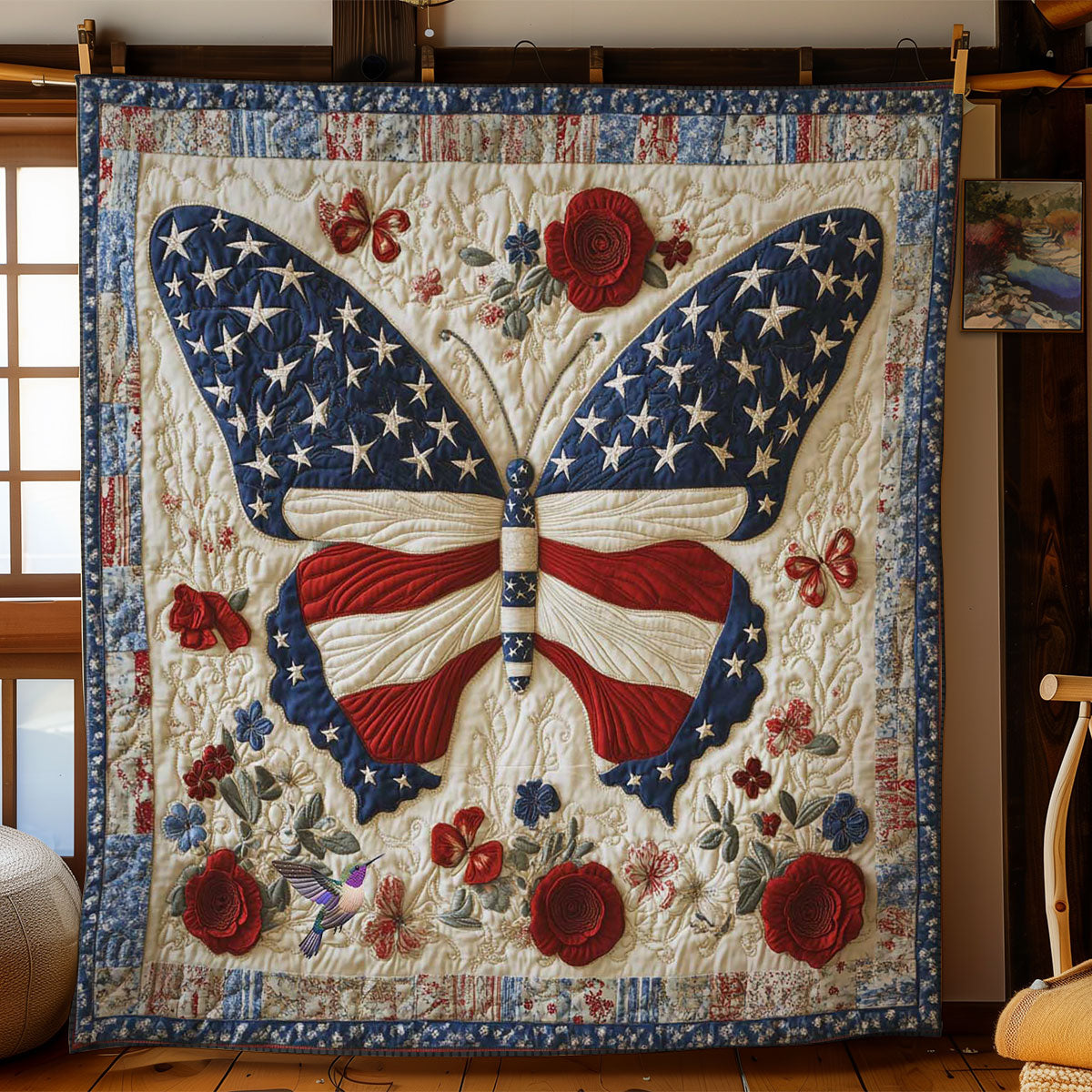 Butterfly Of Freedom WN0712016CL Quilt