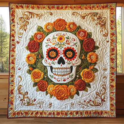 Golden Calavera CP1009007CL Quilt