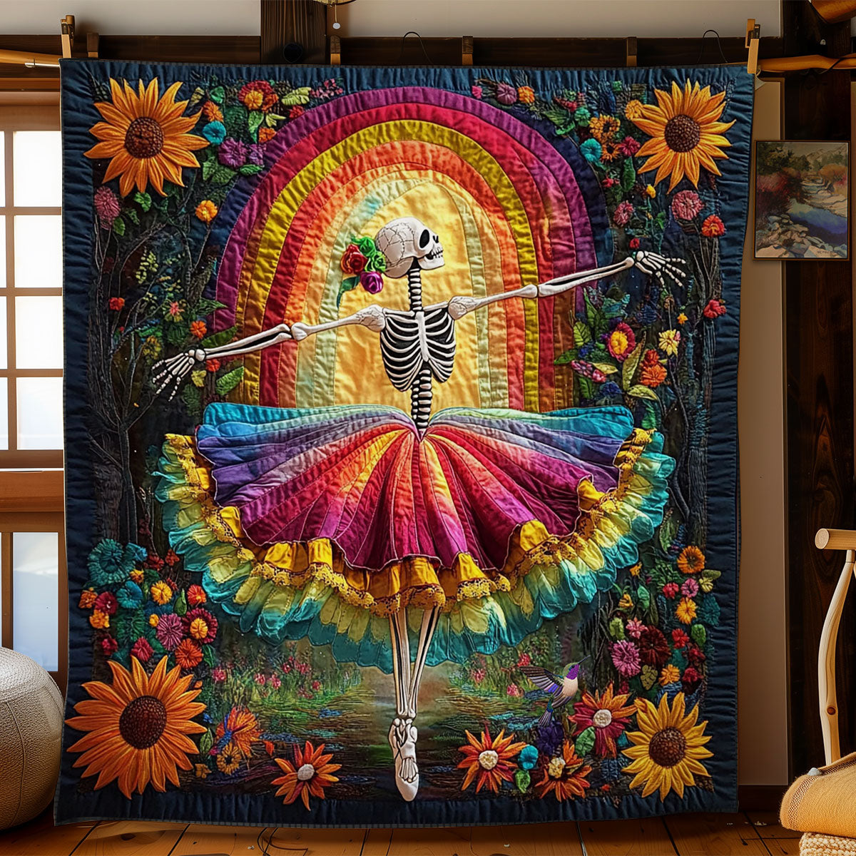 Skeleton Ballerina WY1812045CL Quilt