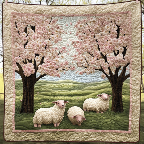Sheep By The Peachblossom Tree LT1609021CL Quilt