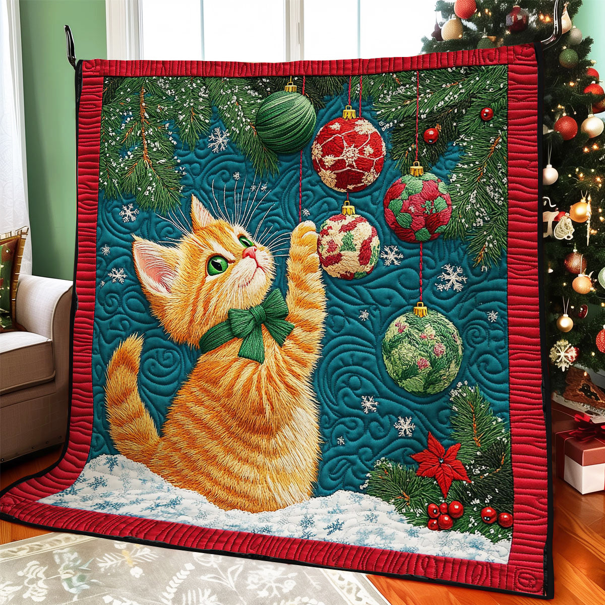 Joyful Cat CW1111012CL Quilt