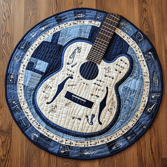 Guitar Pulse WN0407115CL Quilted Round Mat