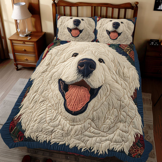 Funny Samoyed WX2312076CL Duvet Cover Set