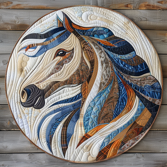 Wind Horse XR1403002CL Quilted Round Mat