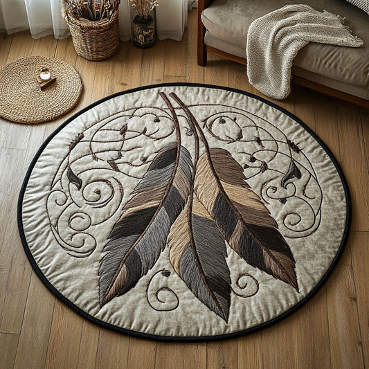 Feather Native WP1403037CL Quilted Round Mat