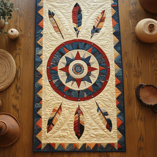 Native Wind Journey WN1407073CL Quilted Table Runner