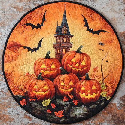 Shadow Of Pumpkins WN0608062CL Quilted Round Mat