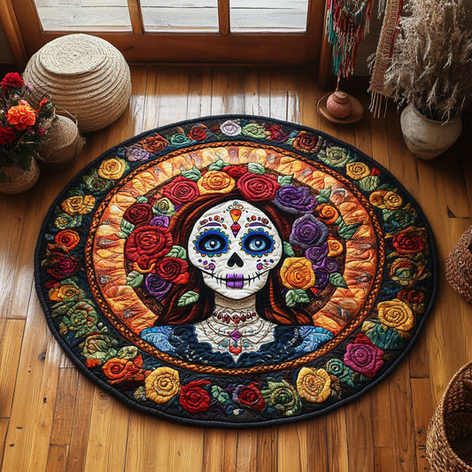 Roses Of Remembrance WY0107001CL Quilted Round Mat