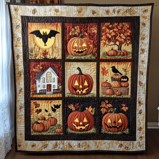 Pumpkin Patch House WY2008023CL Quilt