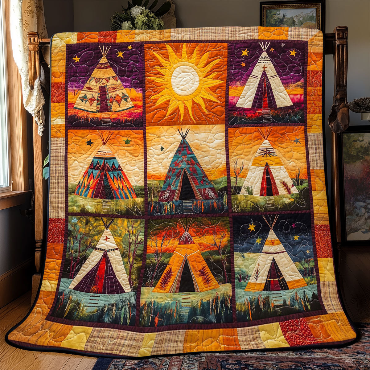 Sunlit Spirit Tepee WJ3112020CL Quilt