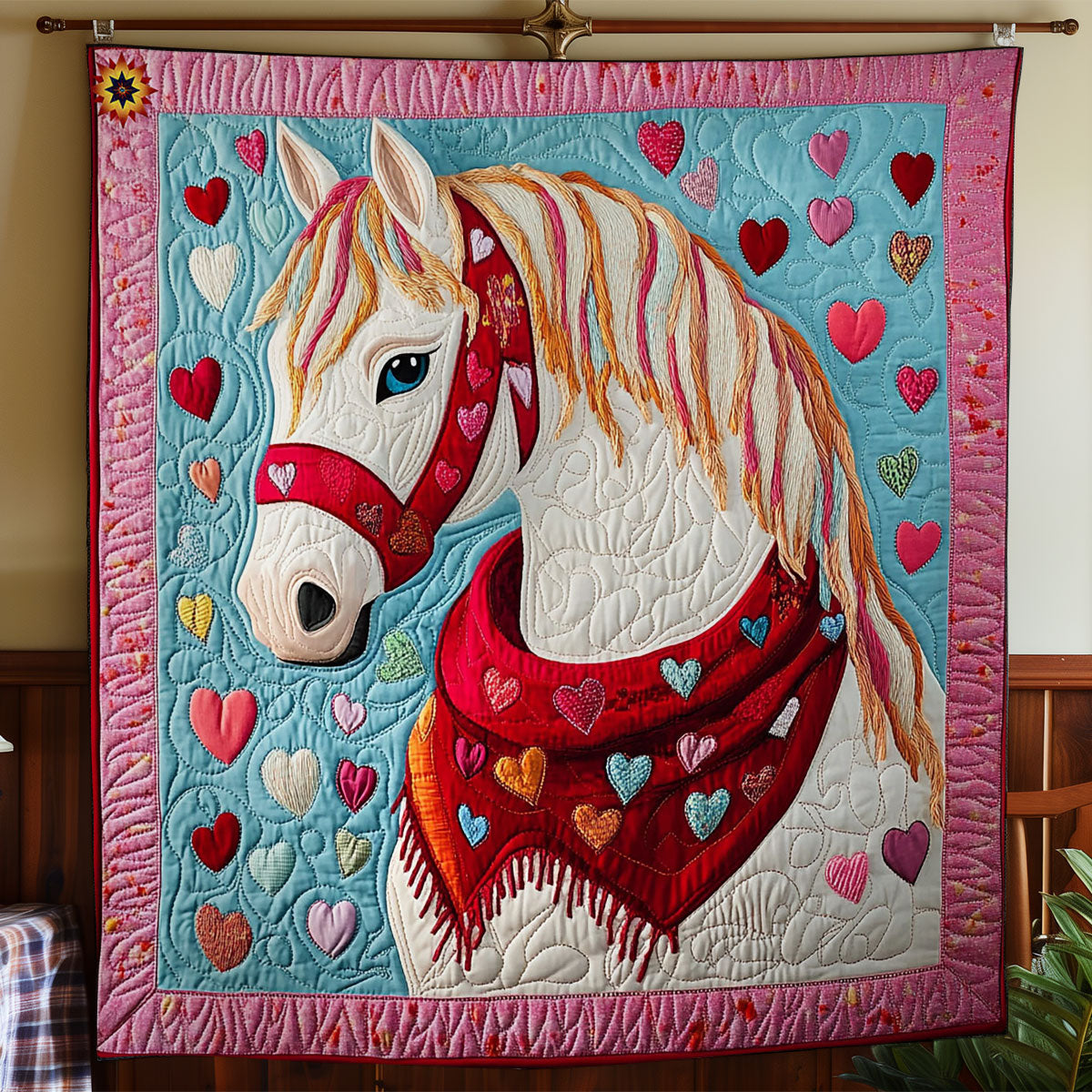 Harmony Horse WY2612019CL Quilt