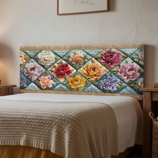 Meadow Blooms CP2412008CL Quilted Headboard Slipcover
