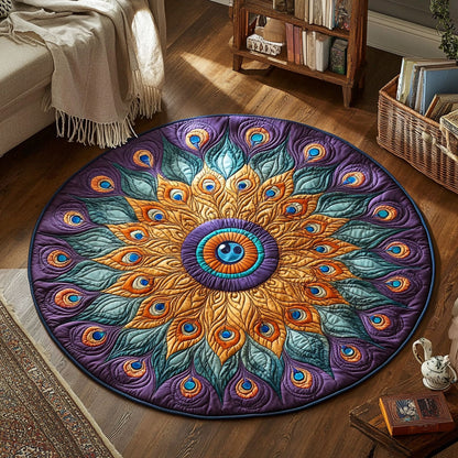 Aurora Plume CP1508036CL Quilted Round Mat