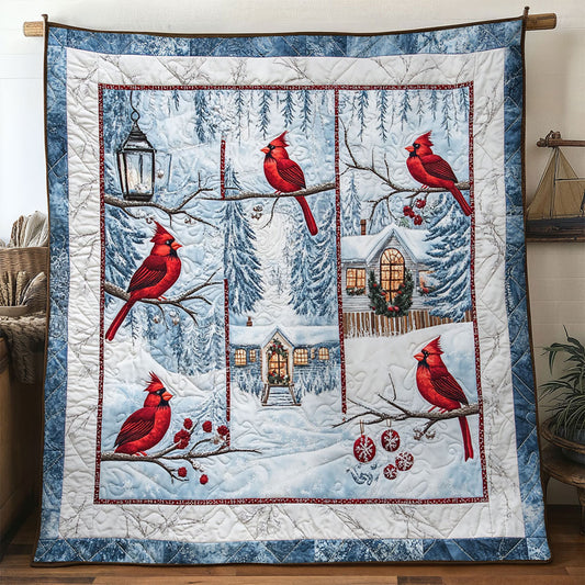 Frosted Pine Cardinal WN0711028CL Quilt