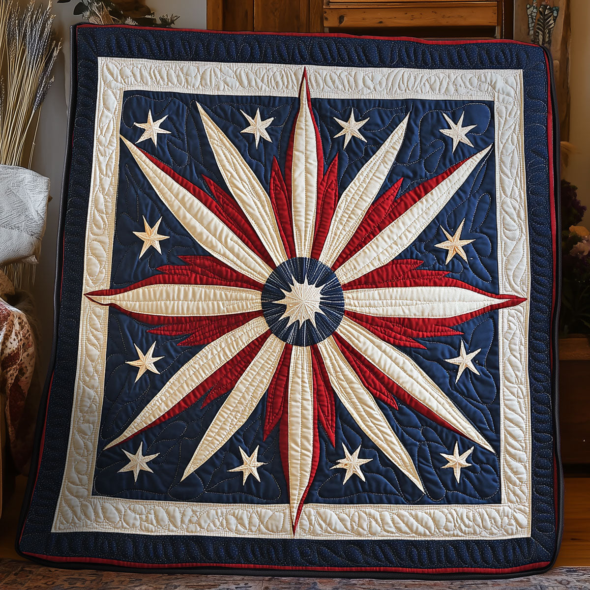 Patriotic Star WX1306034CL Quilt