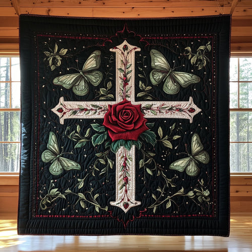 Sacred Cross Bloom CW0910027CL Quilt