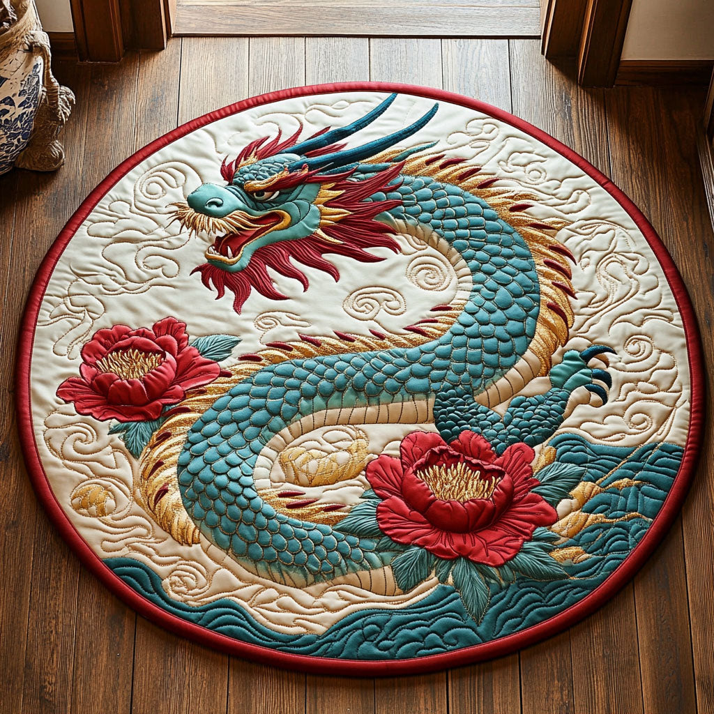 Jadefire Bloom CP1507027CL Quilted Round Mat