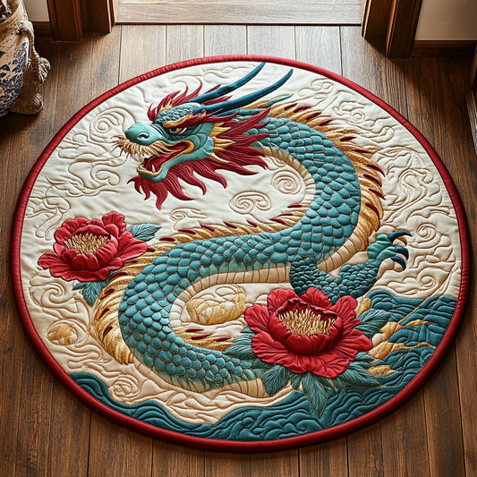 Jadefire Bloom CP1507027CL Quilted Round Mat