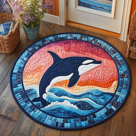 Sunset Leap CP1207017CL Quilted Round Mat