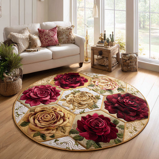 Velvet Rose Charm CW1308031CL Quilted Round Mat