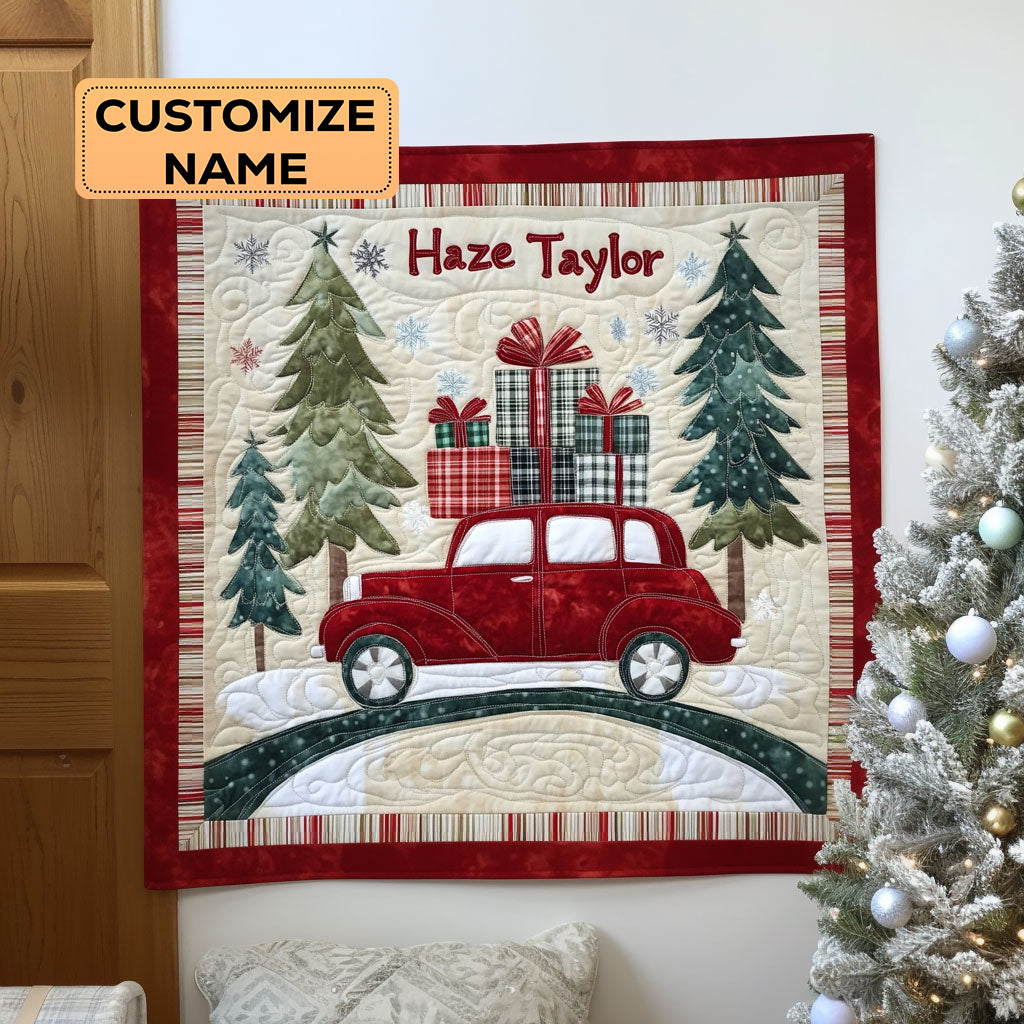 Cozy Car Delivery WN0108011CL Personalized Baby Quilt