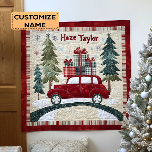 Cozy Car Delivery WN0108011CL Personalized Baby Quilt