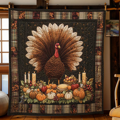 Festive Turkey Gathering WN2011050CL Quilt