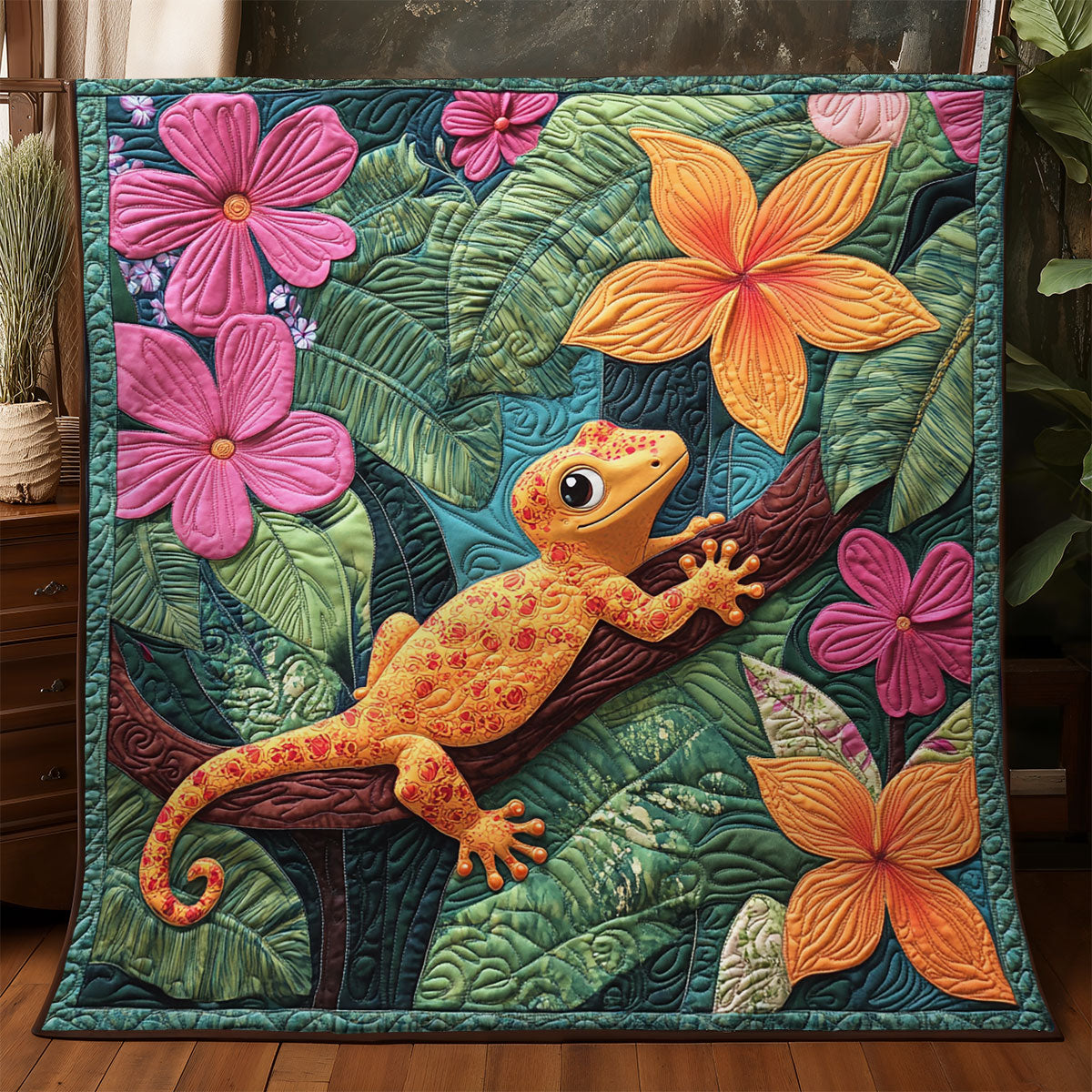 Gecko Flower WX0805019CL Quilt