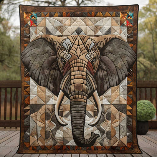 Safari Elephant Portrait WP1710028CL Quilt