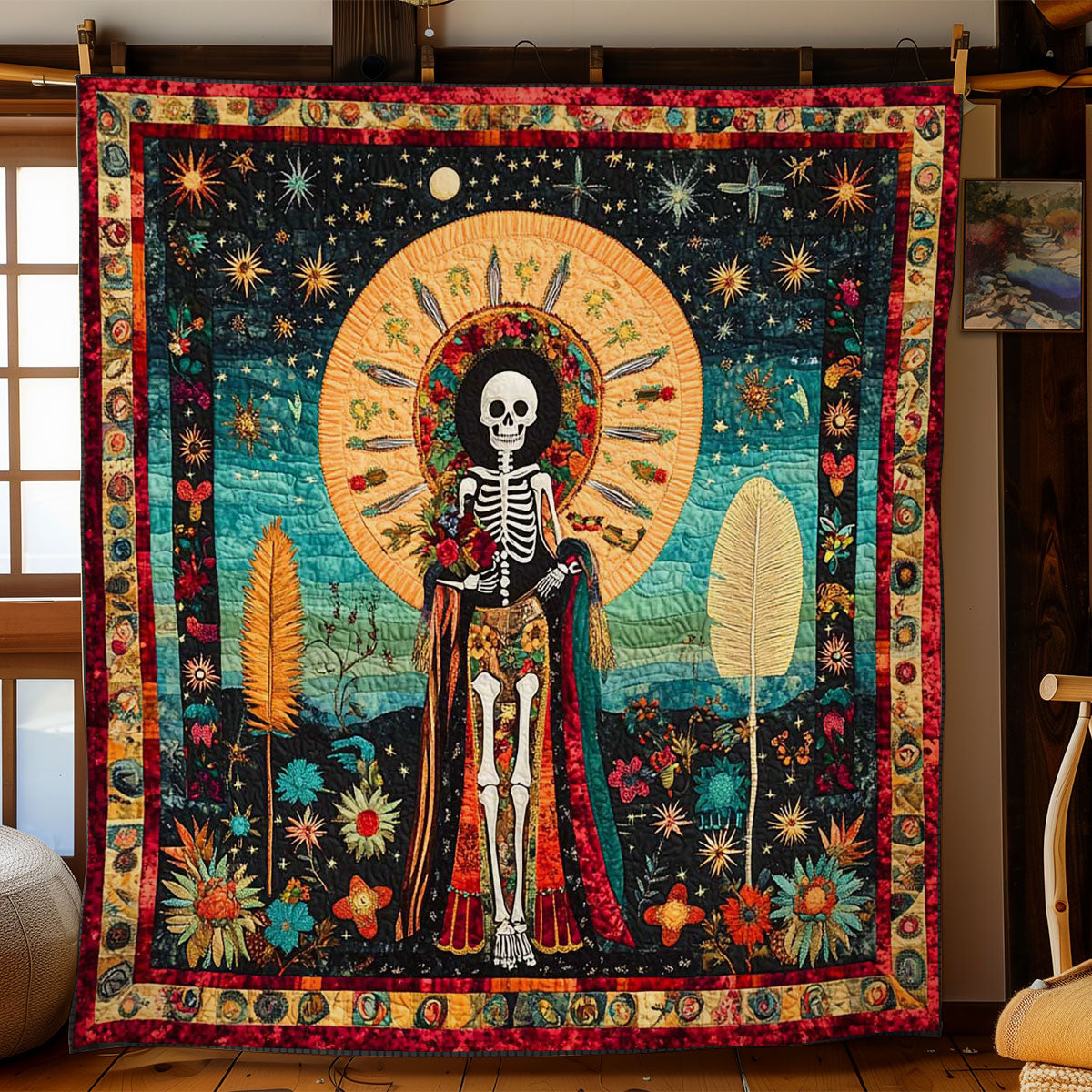 Sacred Muertos Muse WN1205077CL Quilt