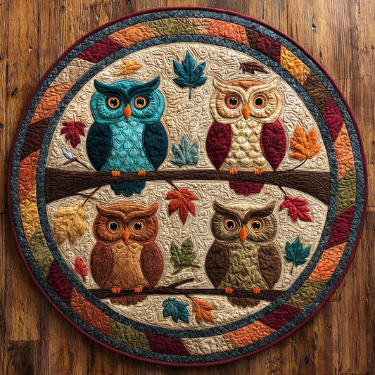 Mystic Owl CW2808005CL Quilted Round Mat