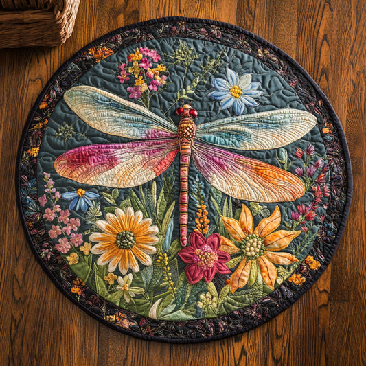 Petal Wing Reverie CW1507036CL Quilted Round Mat