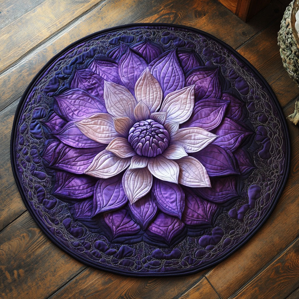 Mystic Lotus CP0912064CL Quilted Round Mat
