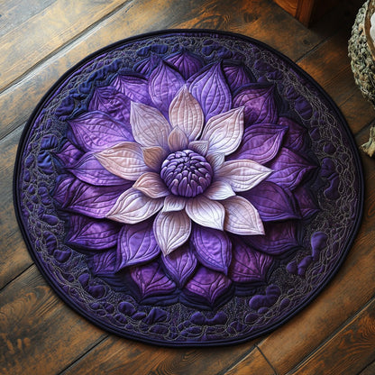 Mystic Lotus CP0912064CL Quilted Round Mat