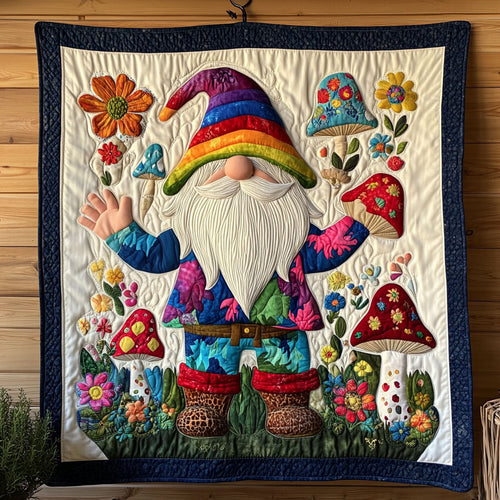 Mushroom Gnome CW2404018CL Quilt