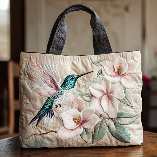 Hummingbird Magnolia Serenade CW2509014CL Quilted Tote Bag