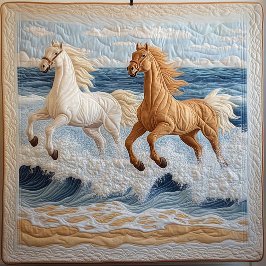 Coastal Gallop Horses LT0910020CL Quilt
