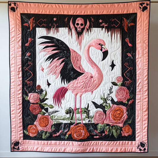 The Crimson Flamingo WY2208121CL Quilt