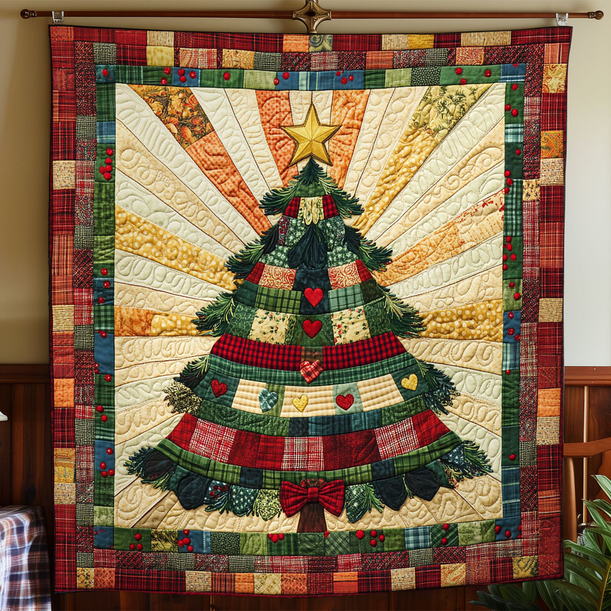 Holiday Patch Tree CW1211069CL Quilt