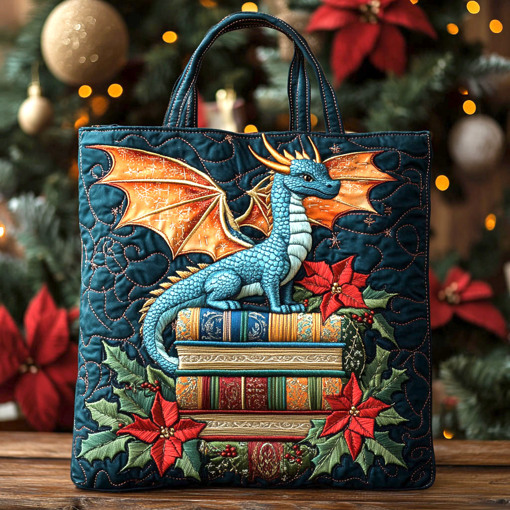 Dragon Book CW1011052CL Quilted Tote Bag
