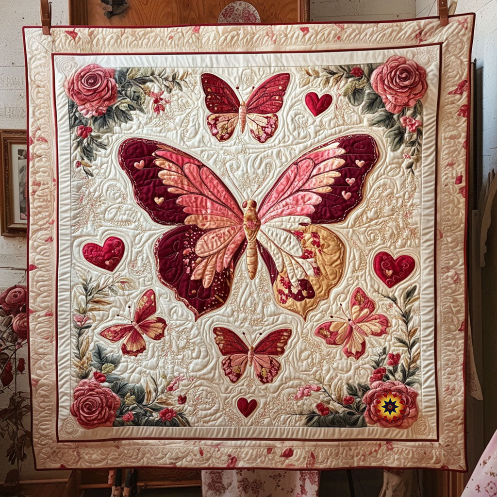 Fluttering Heart WJ1212020CL Quilt