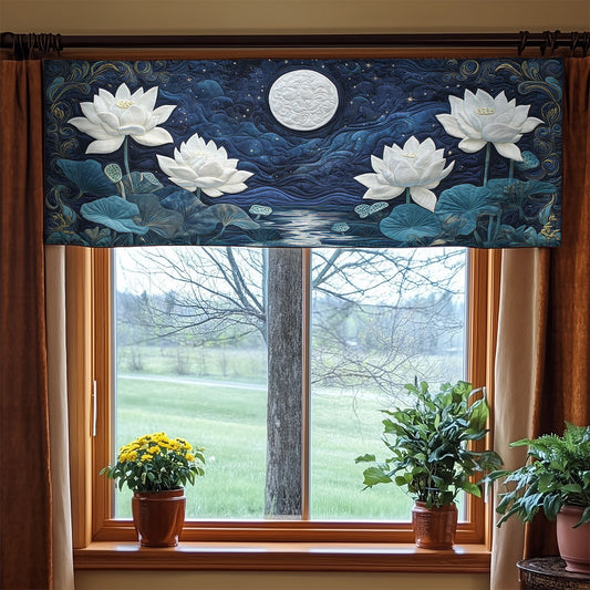 Lotus Flower WX1705015CL Quilted Valance