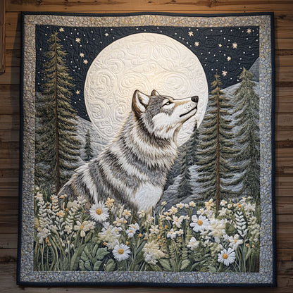 Moonlit Howling Wolf CW2209067CL Quilt