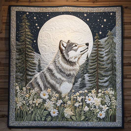 Moonlit Howling Wolf CW2209067CL Quilt
