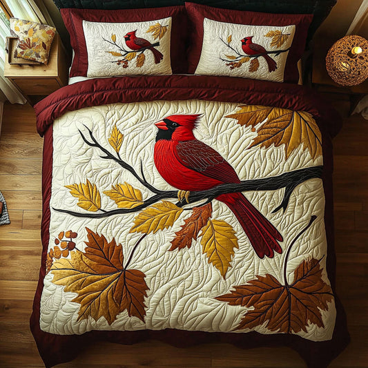 Golden Leaves & Scarlet Song WX0407030CL Duvet Cover Set