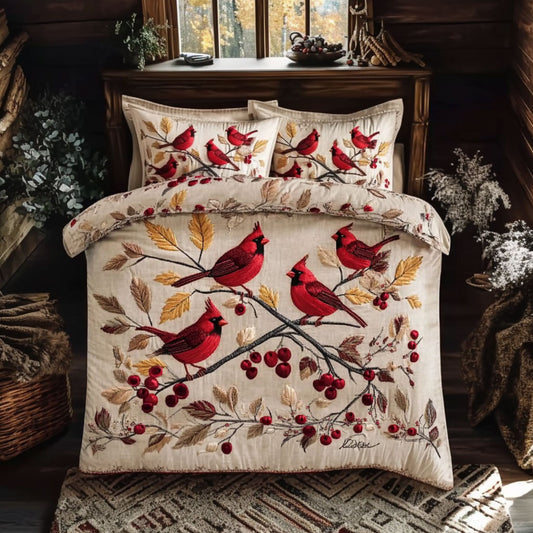 Cardinal Berry Dance WN0310004CL Duvet Cover Set