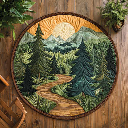 Forest Trace WP3103030CL Quilted Round Mat