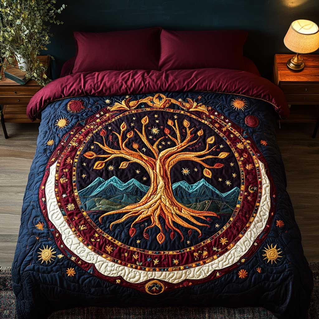 Cosmic Tree Of Life WN1604013CL Duvet Cover Set