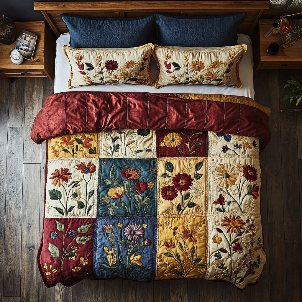 Patchwork Bloom WX1906032CL Duvet Cover Set